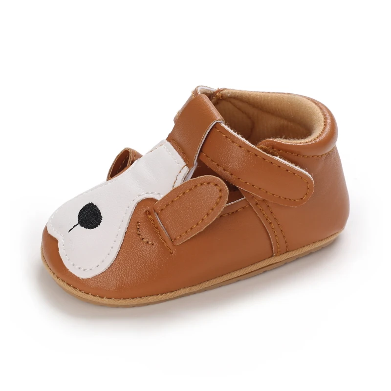 Spring and Autumn Baby Boys and Girls Cute Animal Print Casual Sports Shoes with Rubber Sole Lightweight Walking Shoes
