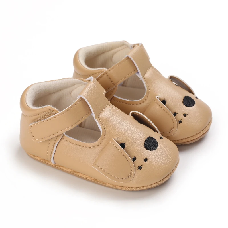 Spring and Autumn Baby Boys and Girls Cute Animal Print Casual Sports Shoes with Rubber Sole Lightweight Walking Shoes