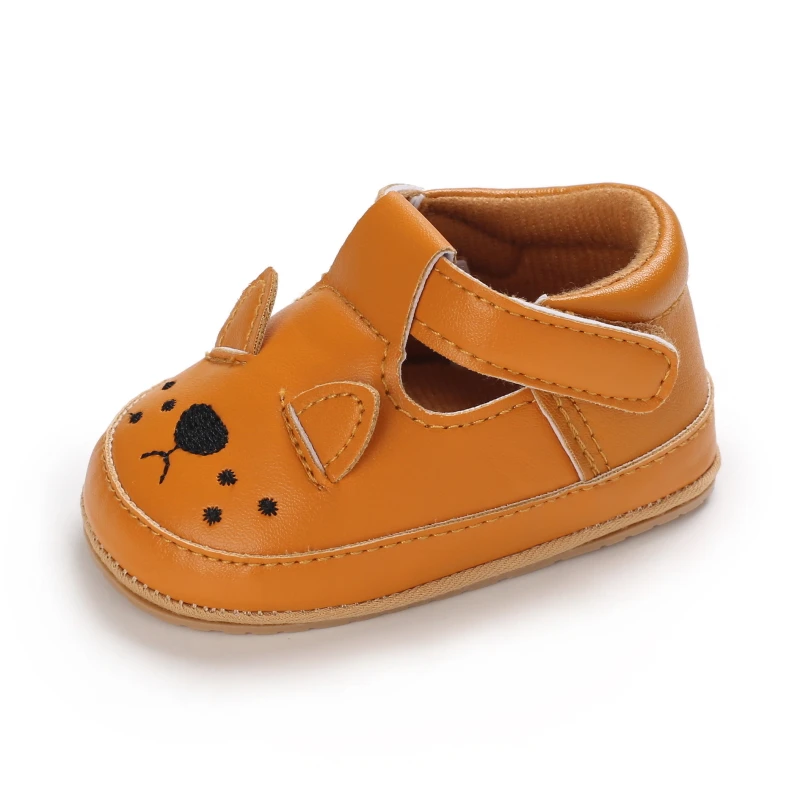 Spring and Autumn Baby Boys and Girls Cute Animal Print Casual Sports Shoes with Rubber Sole Lightweight Walking Shoes