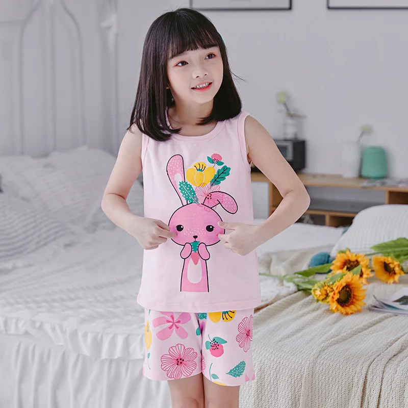 100% Cotton Children's Clothing Boys Pajama Sets Short Kids Toddler 2 to 3 4 5 6 7 8 9 10 Years Green Dinosaur Pijama Summer Pjs