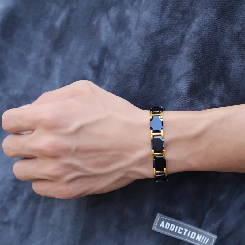 Ceramic Titanium Steel Bracelets Classic Simple Design Ceramic Adjustable Link Bracelet