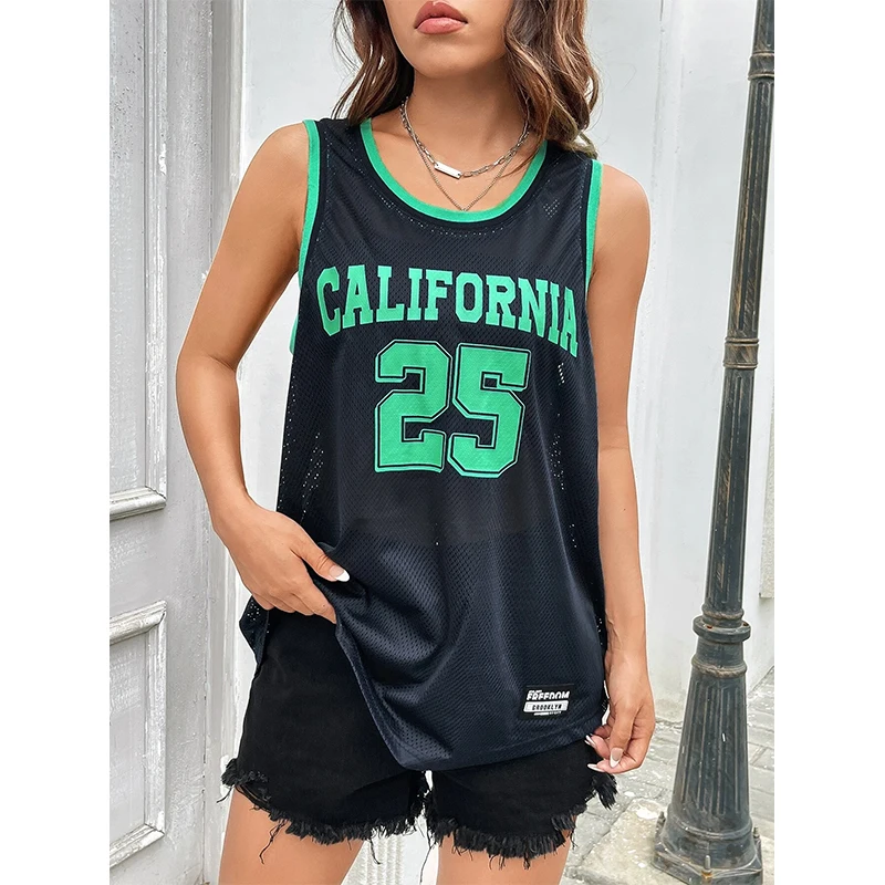 Basketball Sport Vest Quick Drying Training Tops California Couple Sport Tops Sleeveless Basketball Jersey Men Women Vest Tops