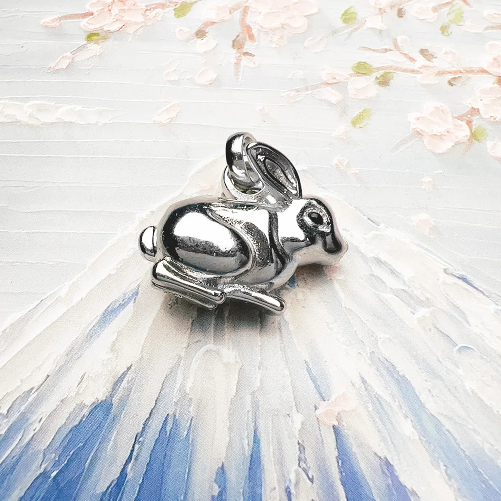 Pendant Rabbit Brand New Spring 925 Sterling Silver Cute Jewelry Europe Accessorie Gift For Woman