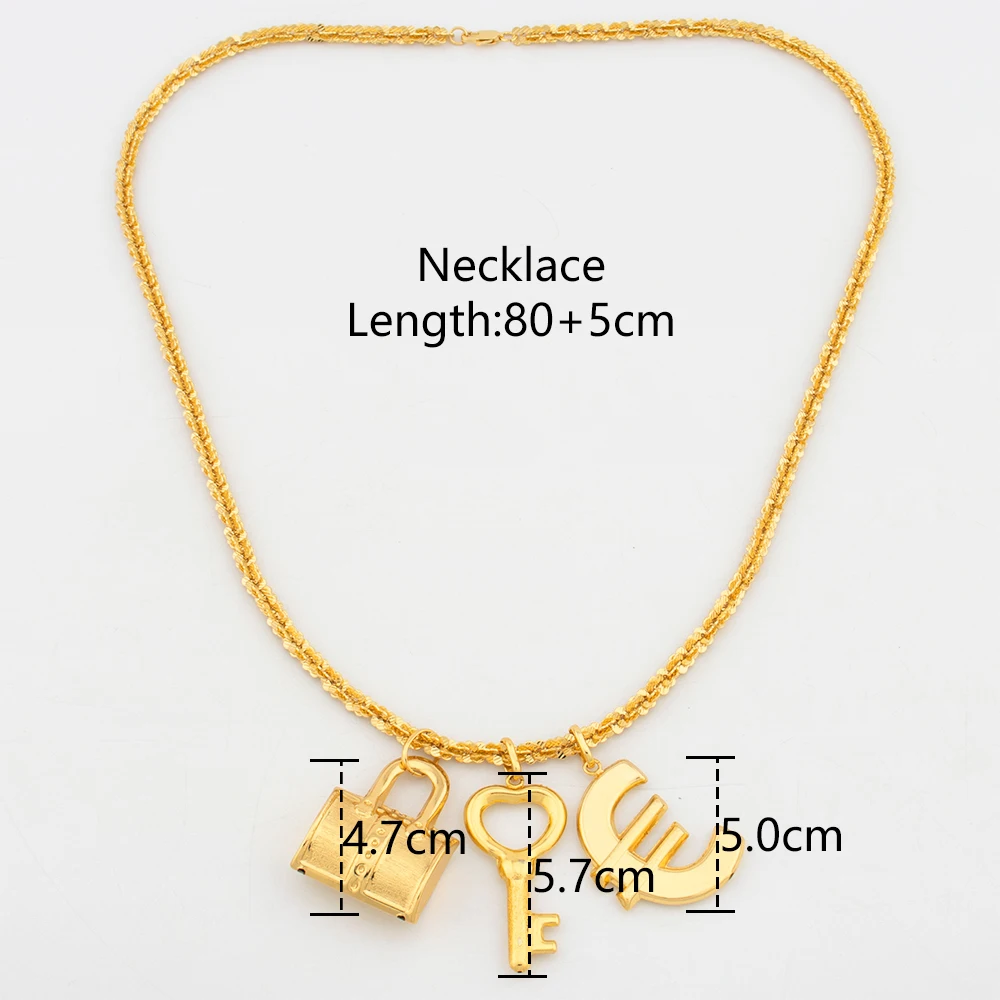 Dubai Copper Hip Hop Pendant Color Big Size Pendant African Neckalce for Women Men Fashion Jewelry for Party Gift