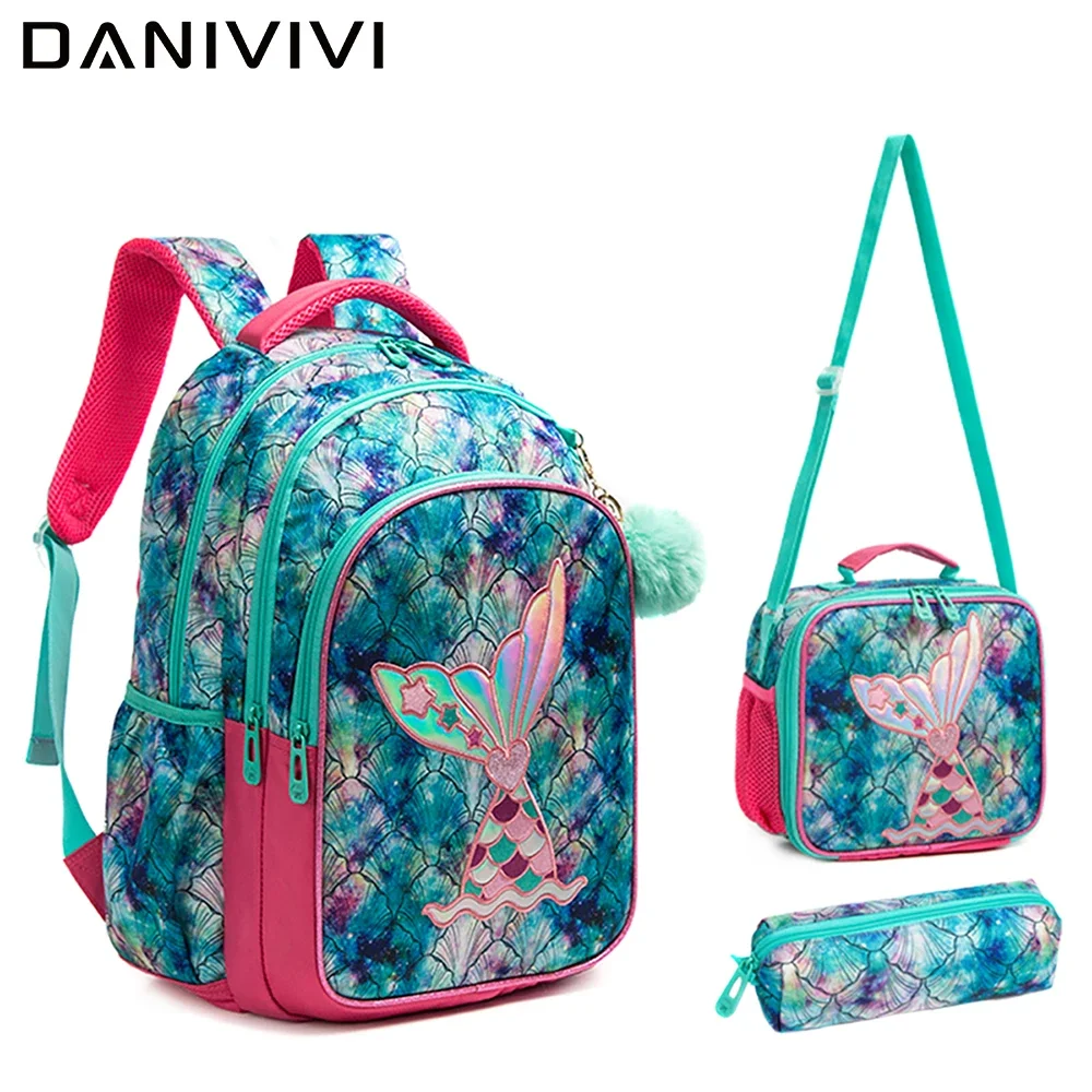 School Bookbag for Boy Football Pattern Backpack Kids Backpack Waterproof School Bag Mochila Infantil Lunchbox Child Pencil Case