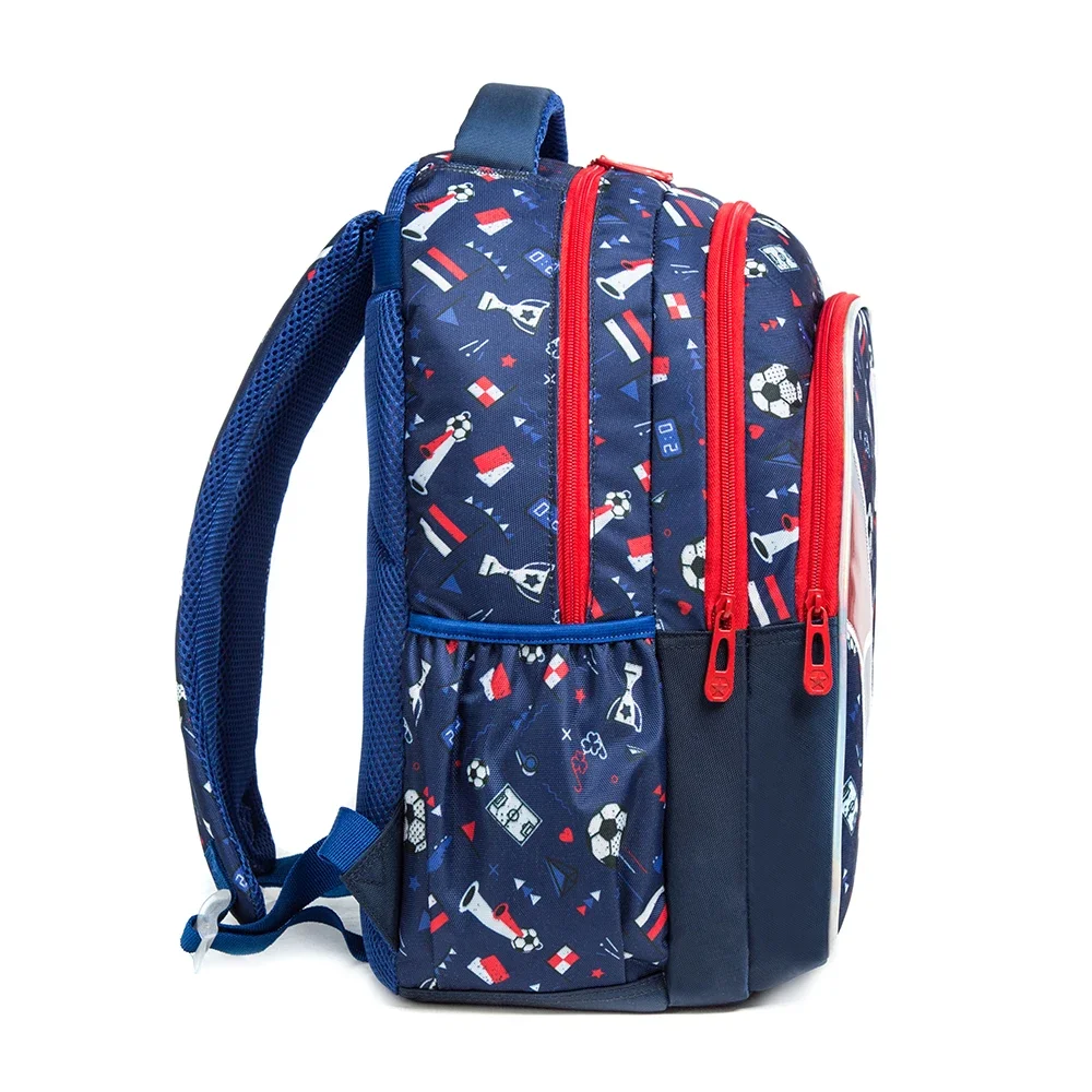 School Bookbag for Boy Football Pattern Backpack Kids Backpack Waterproof School Bag Mochila Infantil Lunchbox Child Pencil Case
