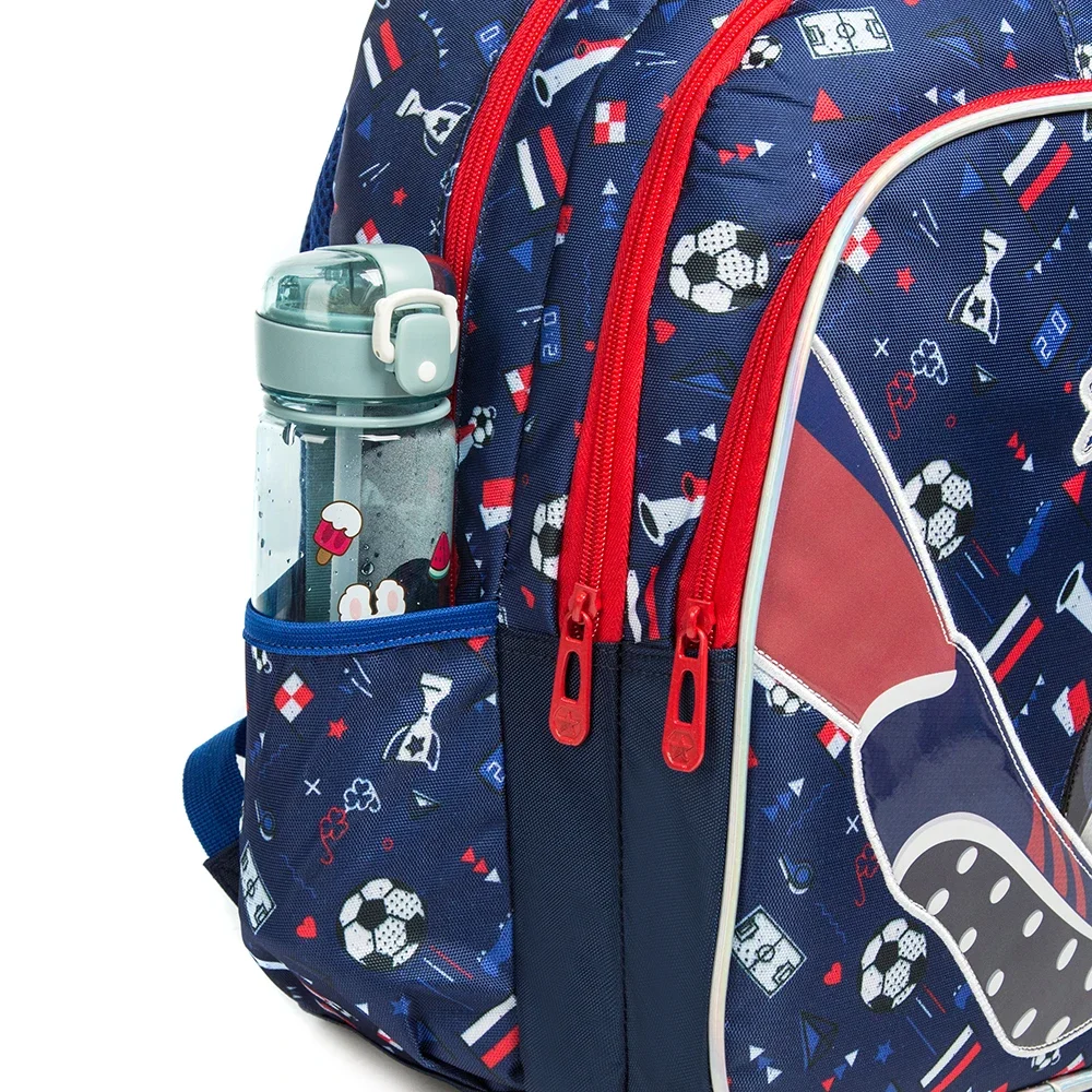 School Bookbag for Boy Football Pattern Backpack Kids Backpack Waterproof School Bag Mochila Infantil Lunchbox Child Pencil Case