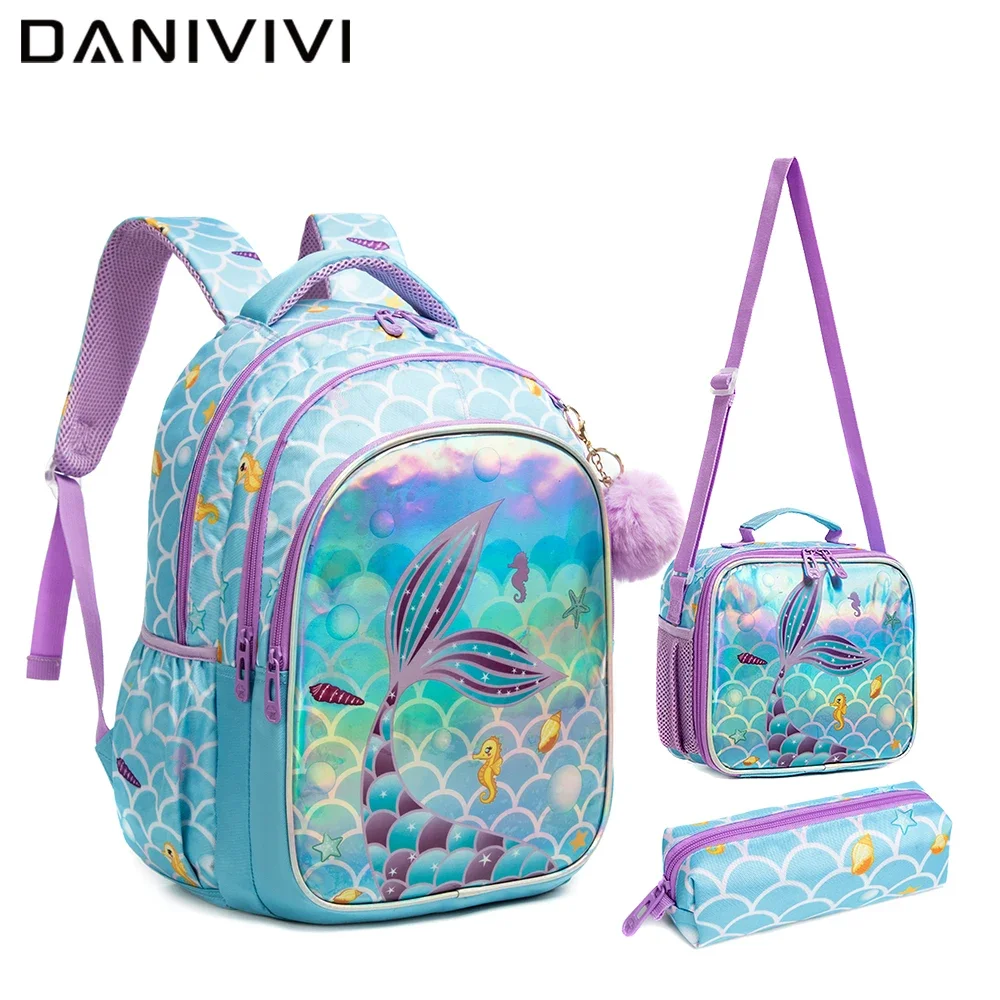 School Bookbag for Boy Football Pattern Backpack Kids Backpack Waterproof School Bag Mochila Infantil Lunchbox Child Pencil Case