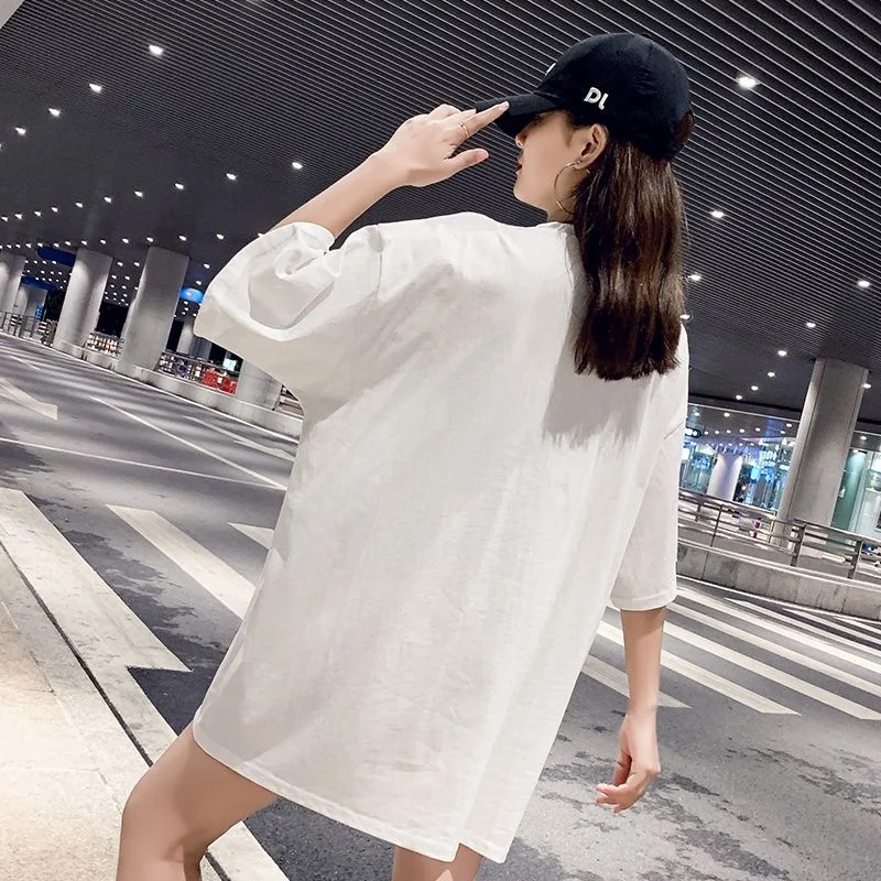 Women Pullover Cotton Crop Tops O-neck Summer Cartoon Panda T-shirts Chic Streetwear Tshirts Casual Short Sleeve Top Tees Y2K