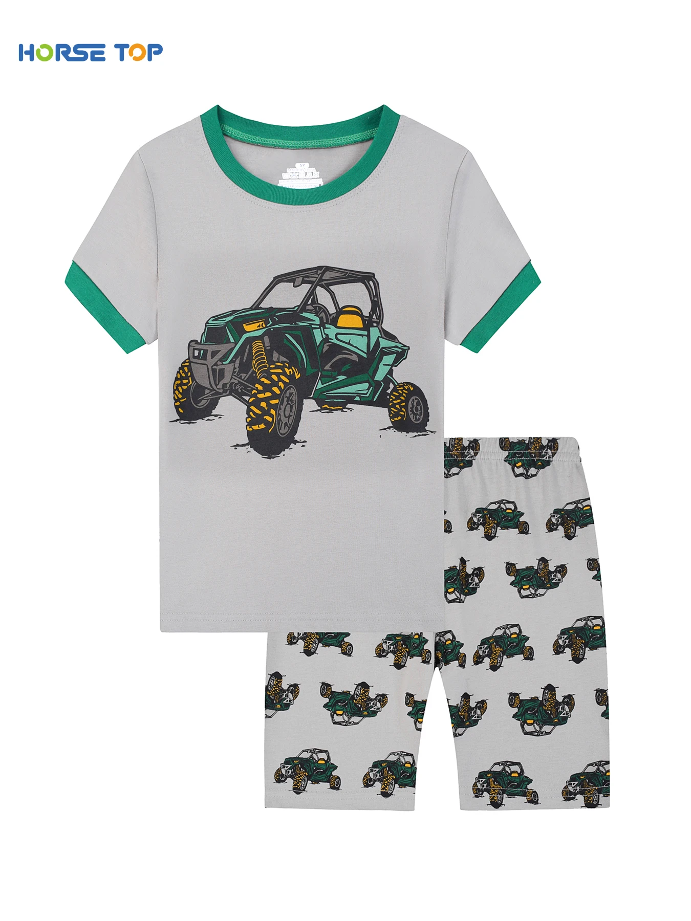 Toddler Pajamas for Boys 2-Piece Car PJs Cotton Pyjama Sets Sleepwear 2-9 Years