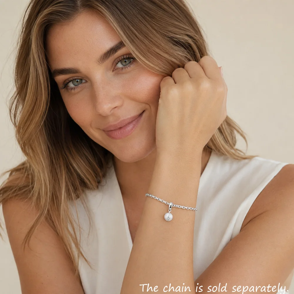 Golf Ball Charm Pendants For Women Men Sport 925 Sterling Silver Fine Jewelry Brand New Summer Gift