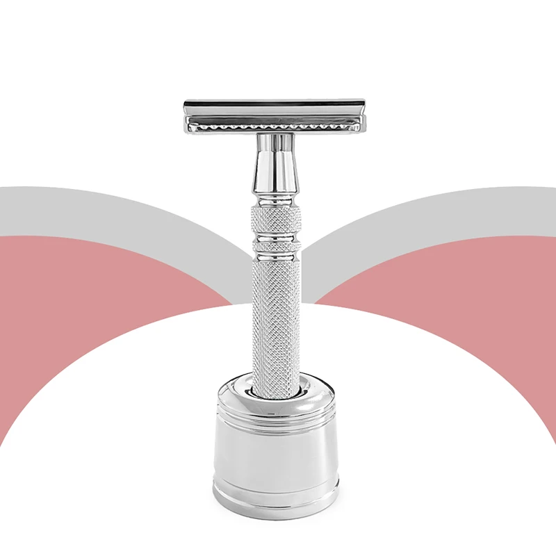 Whityle Z03 Diameter 15 MM General Adjustable Safety Razor Holder Stand Double Edge Blade Shave Stander Base with Anti Slip Ring