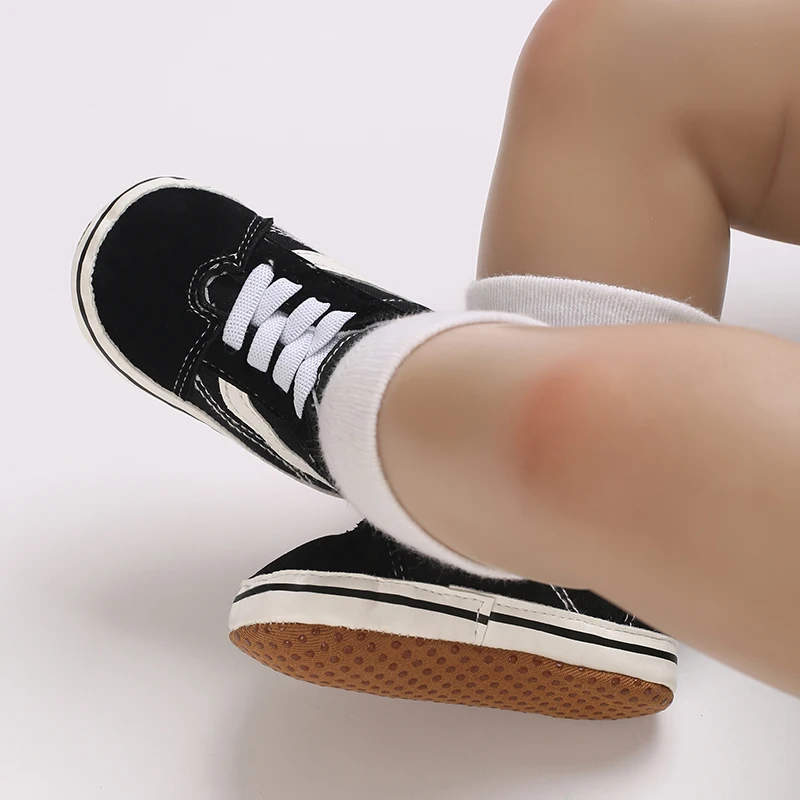 VALEN SINA Baby First Walkers Cute Newborn Kid Canvas Sneakers Baby Boy Girl Soft Sole Crib Shoes Pre Walkers