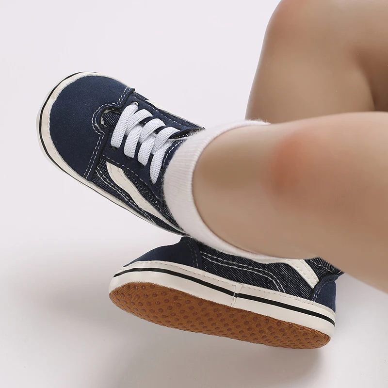 VALEN SINA Baby First Walkers Cute Newborn Kid Canvas Sneakers Baby Boy Girl Soft Sole Crib Shoes Pre Walkers