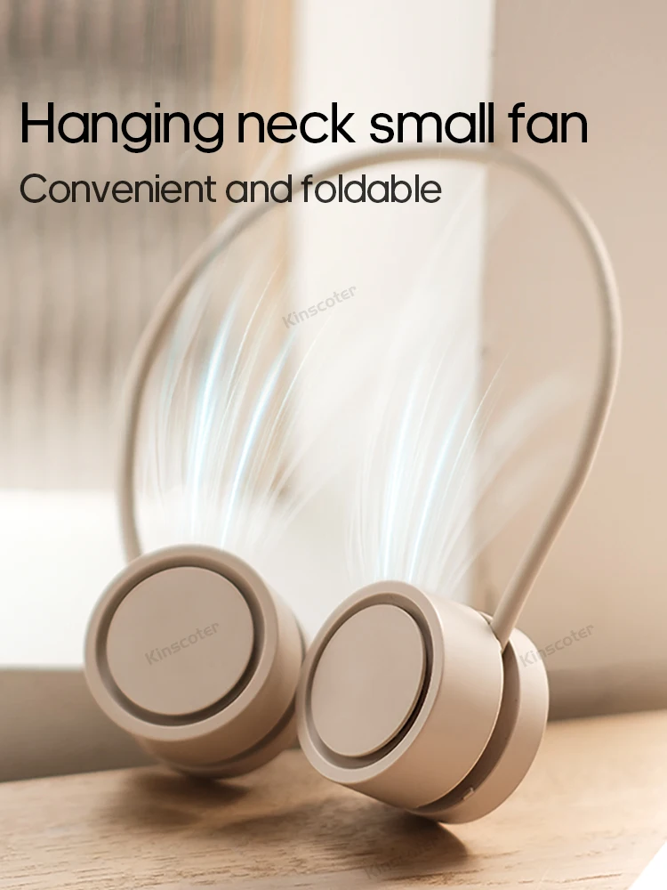 New Hanging Neck Fan Portable Cooling Fan Air Cooler USB Leafless Bladeless Neckband Mini Rechargeable Electric Fans