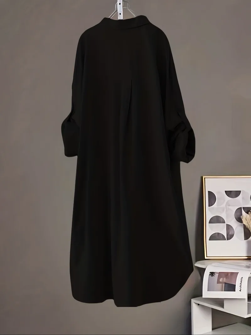 Korean Fashion White Shirt Women 2023 Spring Summer Loose Breathable Midi Shirt and Blouse Lady Simple Solid Color Long Shirts