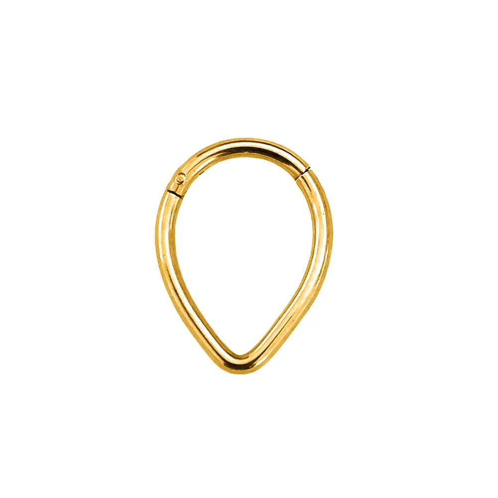 Tribal Fangs Flower Heart Drop Septum Piercing Clicker Segment Nose Rings Daith Conch Hoop Earring 100% 316L Surgical Steel 16G