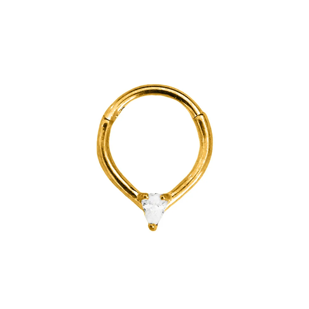 Tribal Fangs Flower Heart Drop Septum Piercing Clicker Segment Nose Rings Daith Conch Hoop Earring 100% 316L Surgical Steel 16G