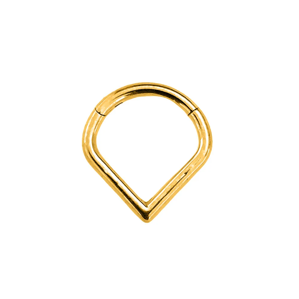 Tribal Fangs Flower Heart Drop Septum Piercing Clicker Segment Nose Rings Daith Conch Hoop Earring 100% 316L Surgical Steel 16G