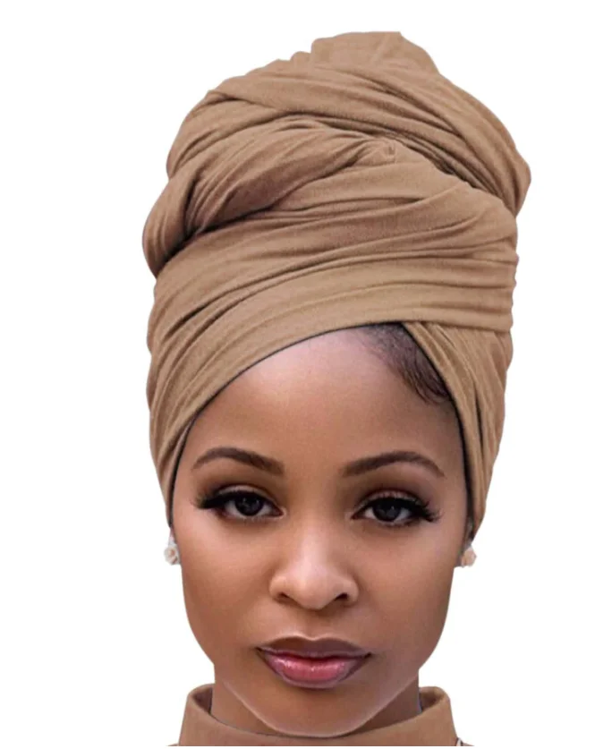 Wrap Headband For Women Long Lightweight Solid Color Jersey Hijab Scarf Headband Ideal For Braids