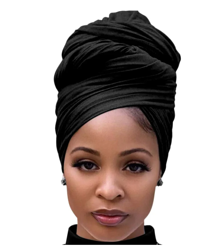 Wrap Headband For Women Long Lightweight Solid Color Jersey Hijab Scarf Headband Ideal For Braids