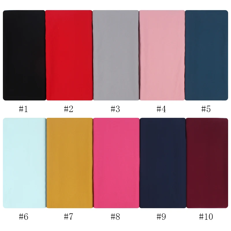 Premium Chiffon Hijab Scarf For Women Turban For Veil Scarves Muslim Hijabs For Woman Shawls For Veils Hijab Accessoires Ramadan