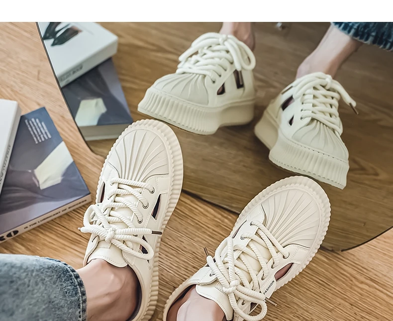 Men Casual Shoes Hollow Out Slip-On Solid Color For Loafers Flat Slippers Summer Male Shoes Half Slippers Breathable Sandalias
