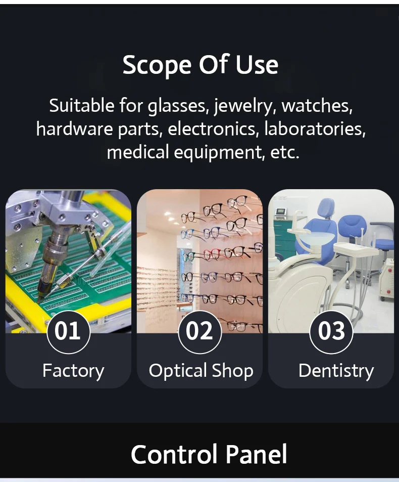 30/50W Ultrasonic Cleaner Dual Frequency Vibration Digital Ultrasonic Jewelry Parts Glasses Circuit Board Watch Cleaning Machine