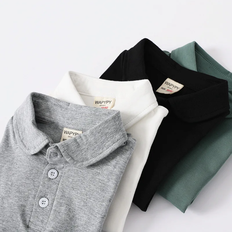 Fashion Kids Boys Polo Shirts Luxury Stand Collar Sport Children Boy Clothes Summer T Shirt Soft Breathable Cotton Toddler Polos