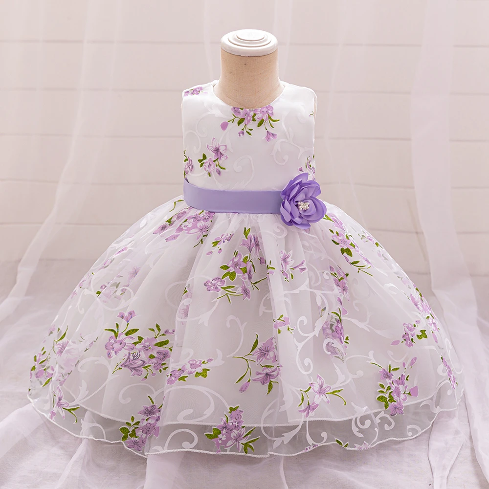 Summer Pink Flower Dress For Girls Kids Clothes Party Wedding Bridesmaid Girl Dresses Birthday Children Clothing Costumes 3 10 Y