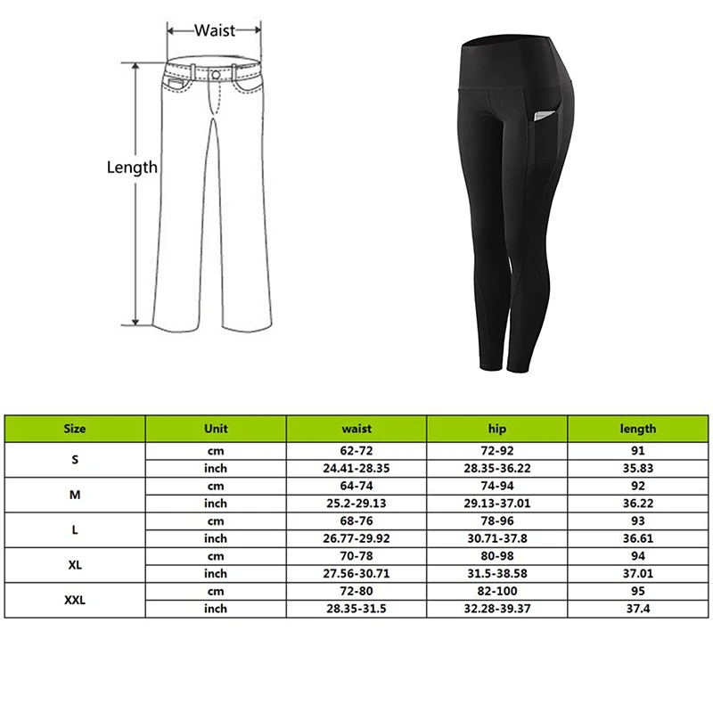 Women Yoga Leggings Sexy Solid High Waist Pocket Elastic Tummy Control Ruched Booty Pants Casual Gym Compression Tights Pants