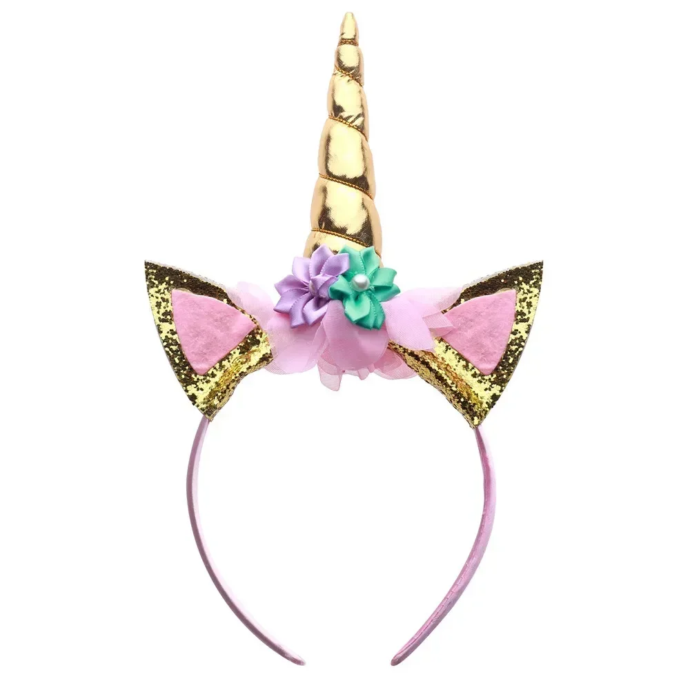 Kids Long Tail Unicorn Dress with LED Lights Girls Birthday Party Dress Princess Carnival Costume Hairband Pastel Rainbow Gown
