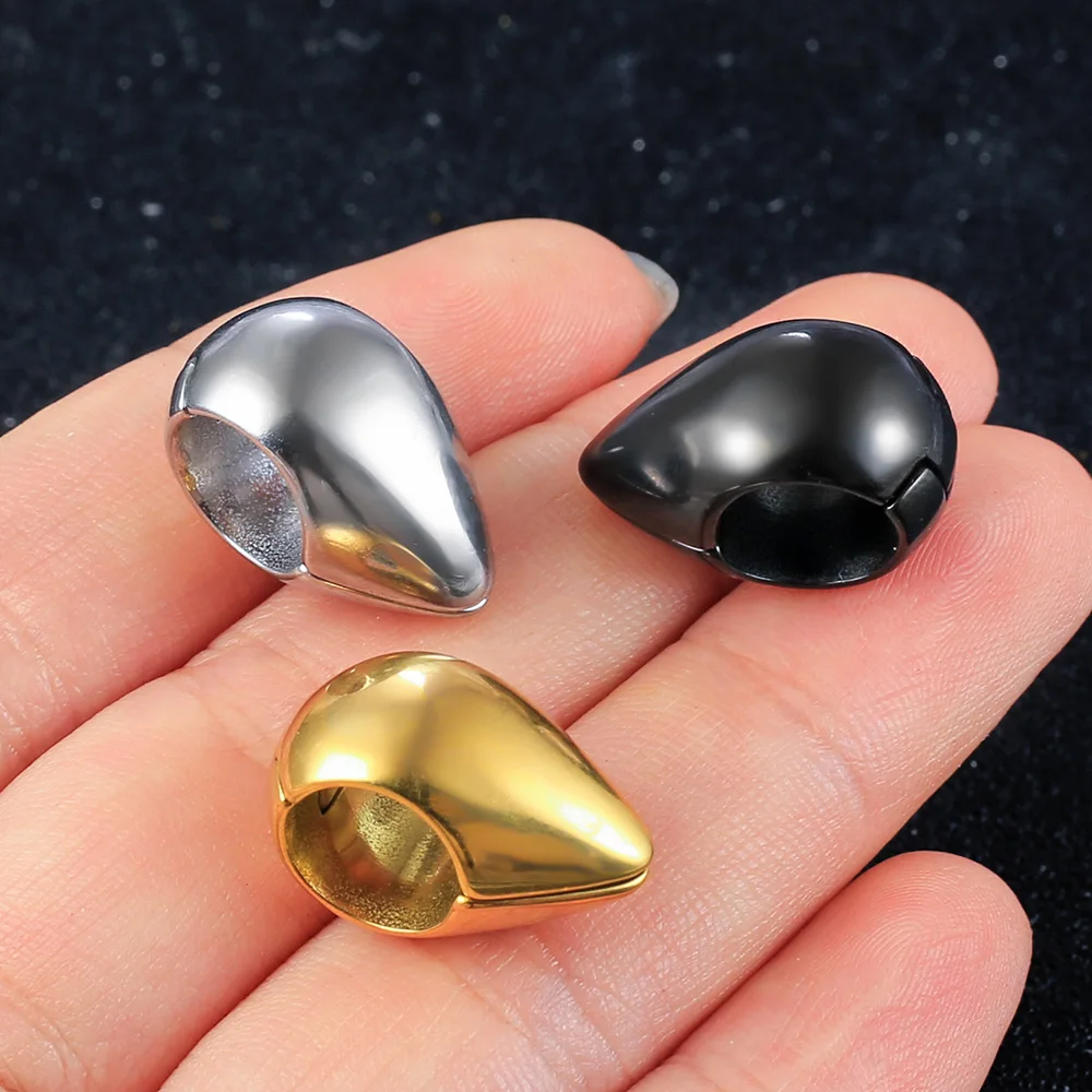 Twolobes 2PCS 316 Stainless Steel Water Drop Ear Weights Hangers Gauges Tunnels Expansions Piercing Women Body Jewelry New