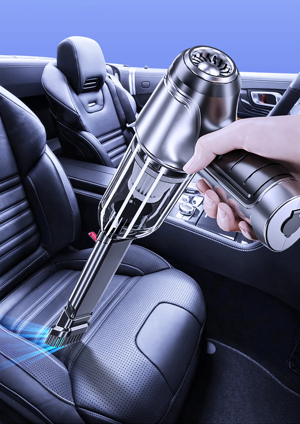 Car Vacuum Cleaner 95000PA Strong Suction Wireless Vacuum Cleaner for Car Home 2in1 Handheld Portable Vacuum Cleaner Blower
