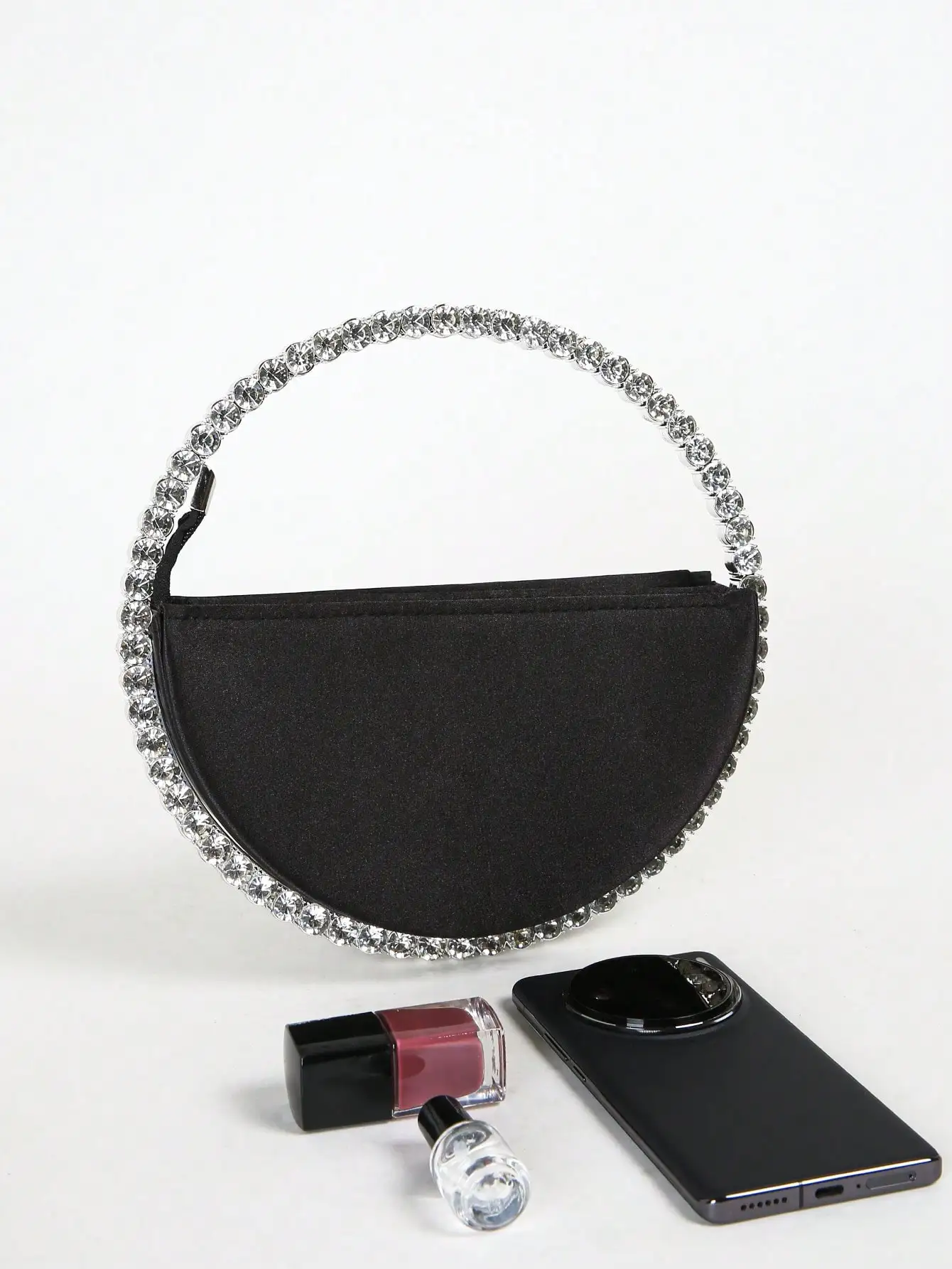 Elegant Rhinestone Novelty Bag, Classic Banquet Clutch Purse, Women's Formal Evening Handbag For Party Wedding