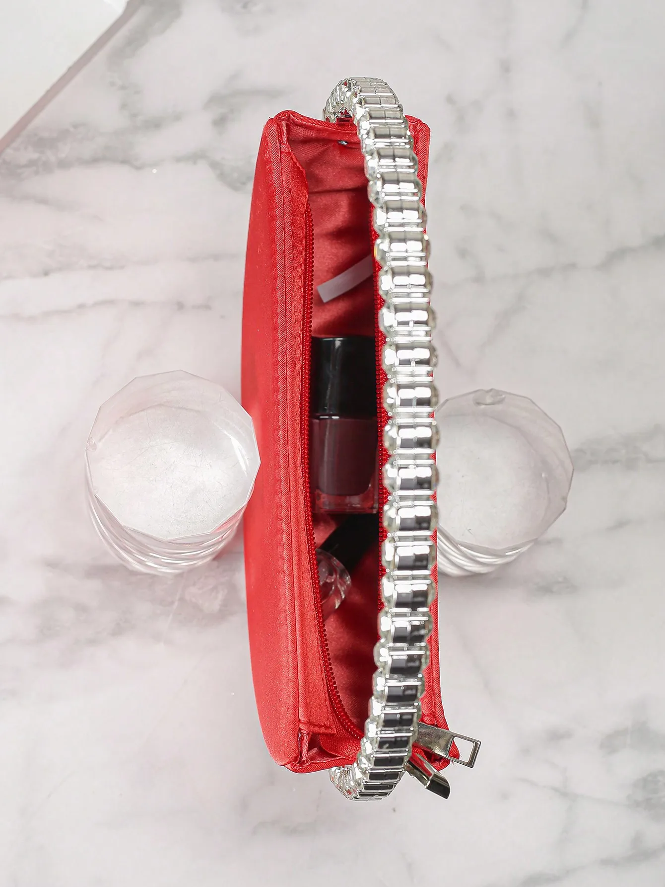 Elegant Rhinestone Novelty Bag, Classic Banquet Clutch Purse, Women's Formal Evening Handbag For Party Wedding