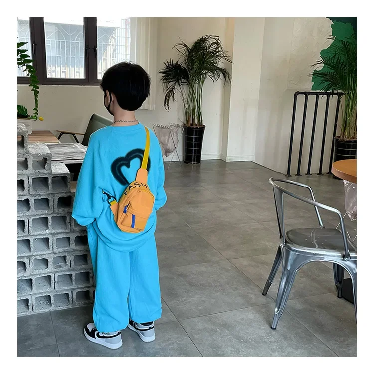 Chest Bag for Kids Little Boy Play Travel Collection Simple Casual Shoulder Crossbody Bag Boys and Girls Coin Purse Backpack