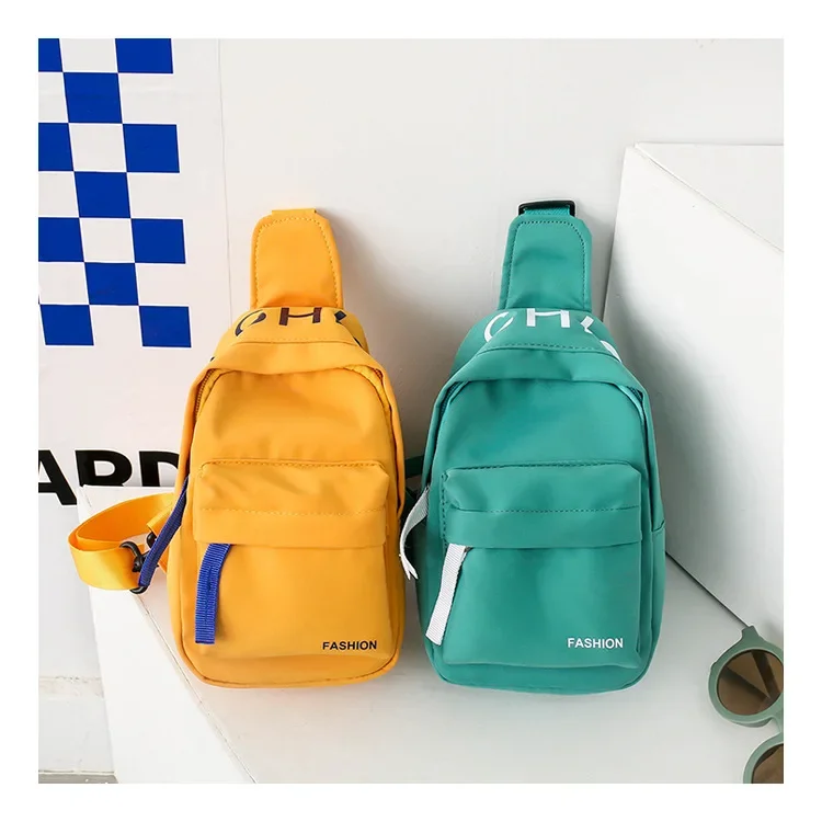 Chest Bag for Kids Little Boy Play Travel Collection Simple Casual Shoulder Crossbody Bag Boys and Girls Coin Purse Backpack