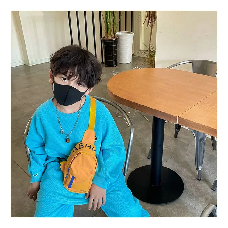 Chest Bag for Kids Little Boy Play Travel Collection Simple Casual Shoulder Crossbody Bag Boys and Girls Coin Purse Backpack