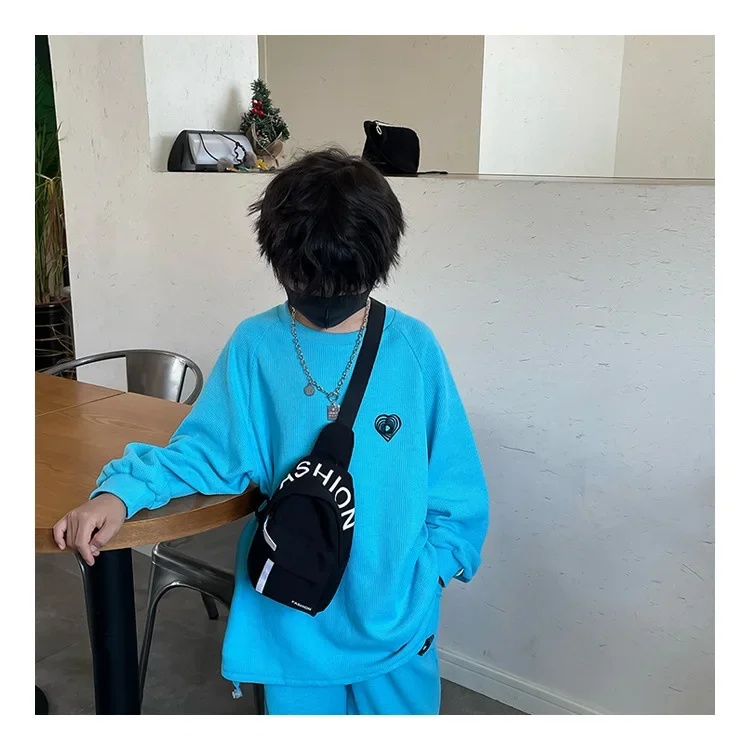 Chest Bag for Kids Little Boy Play Travel Collection Simple Casual Shoulder Crossbody Bag Boys and Girls Coin Purse Backpack