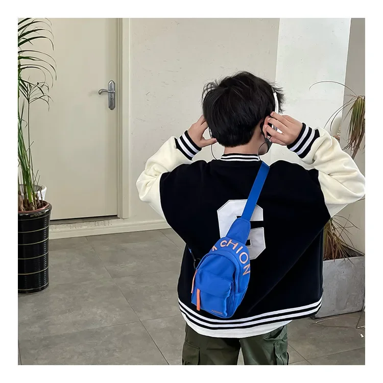 Chest Bag for Kids Little Boy Play Travel Collection Simple Casual Shoulder Crossbody Bag Boys and Girls Coin Purse Backpack