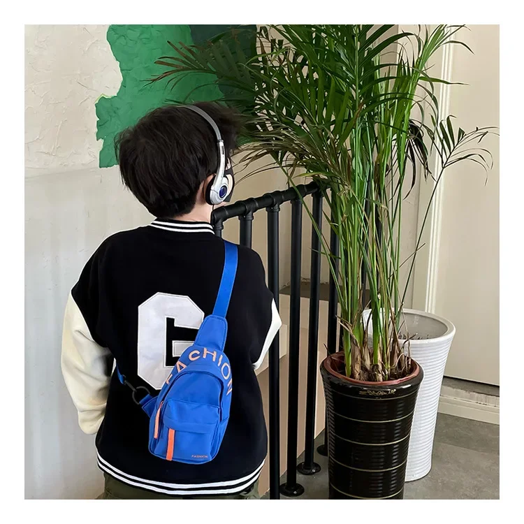 Chest Bag for Kids Little Boy Play Travel Collection Simple Casual Shoulder Crossbody Bag Boys and Girls Coin Purse Backpack