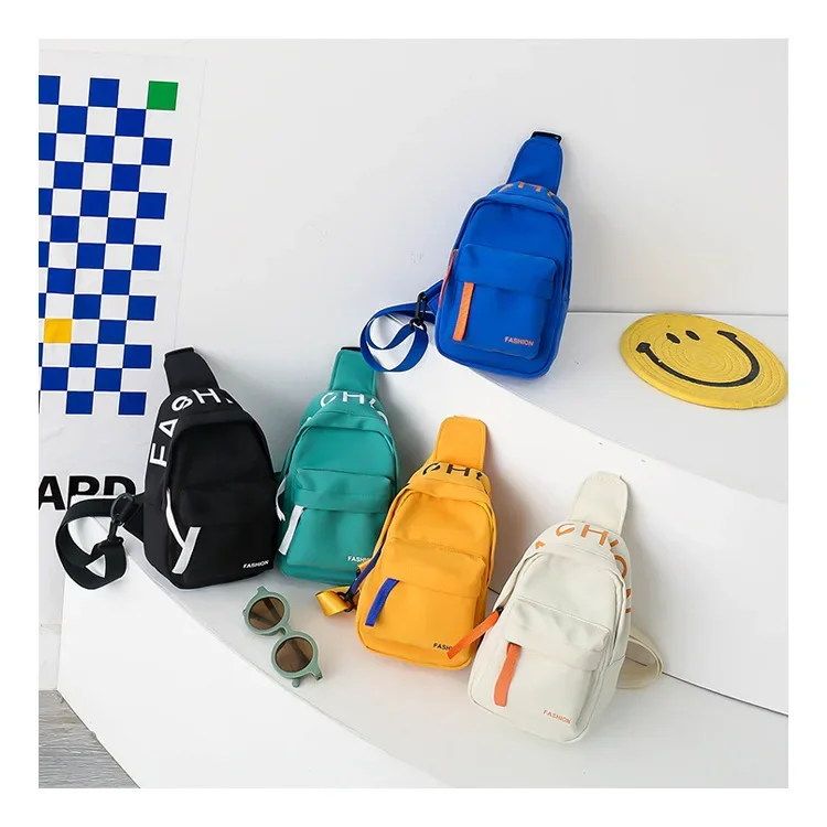 Chest Bag for Kids Little Boy Play Travel Collection Simple Casual Shoulder Crossbody Bag Boys and Girls Coin Purse Backpack