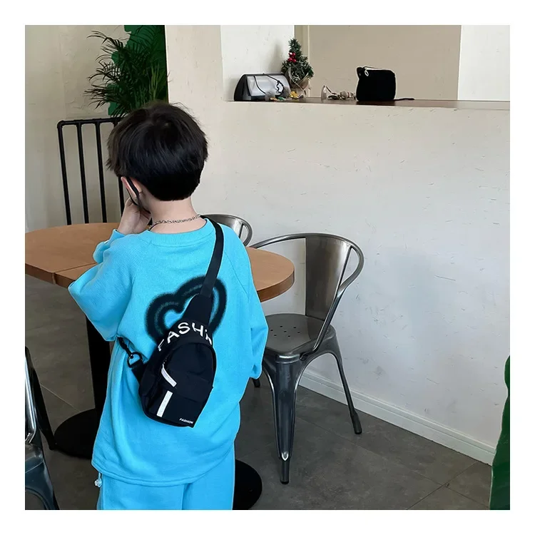 Chest Bag for Kids Little Boy Play Travel Collection Simple Casual Shoulder Crossbody Bag Boys and Girls Coin Purse Backpack