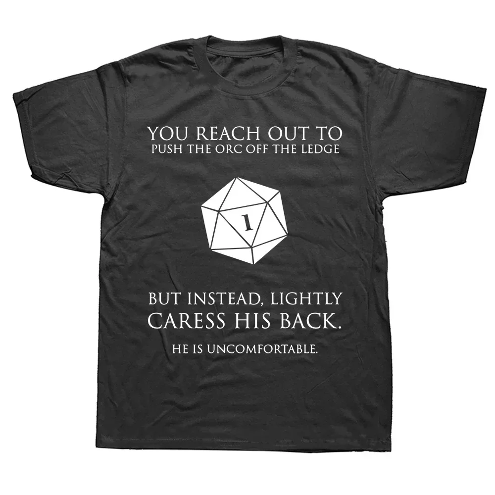 Novelty Dungeon Dragon T Shirts Graphic Streetwear Short Sleeve I Have A Plan D20 Dice Role Playing Game DnD T-shirt Men