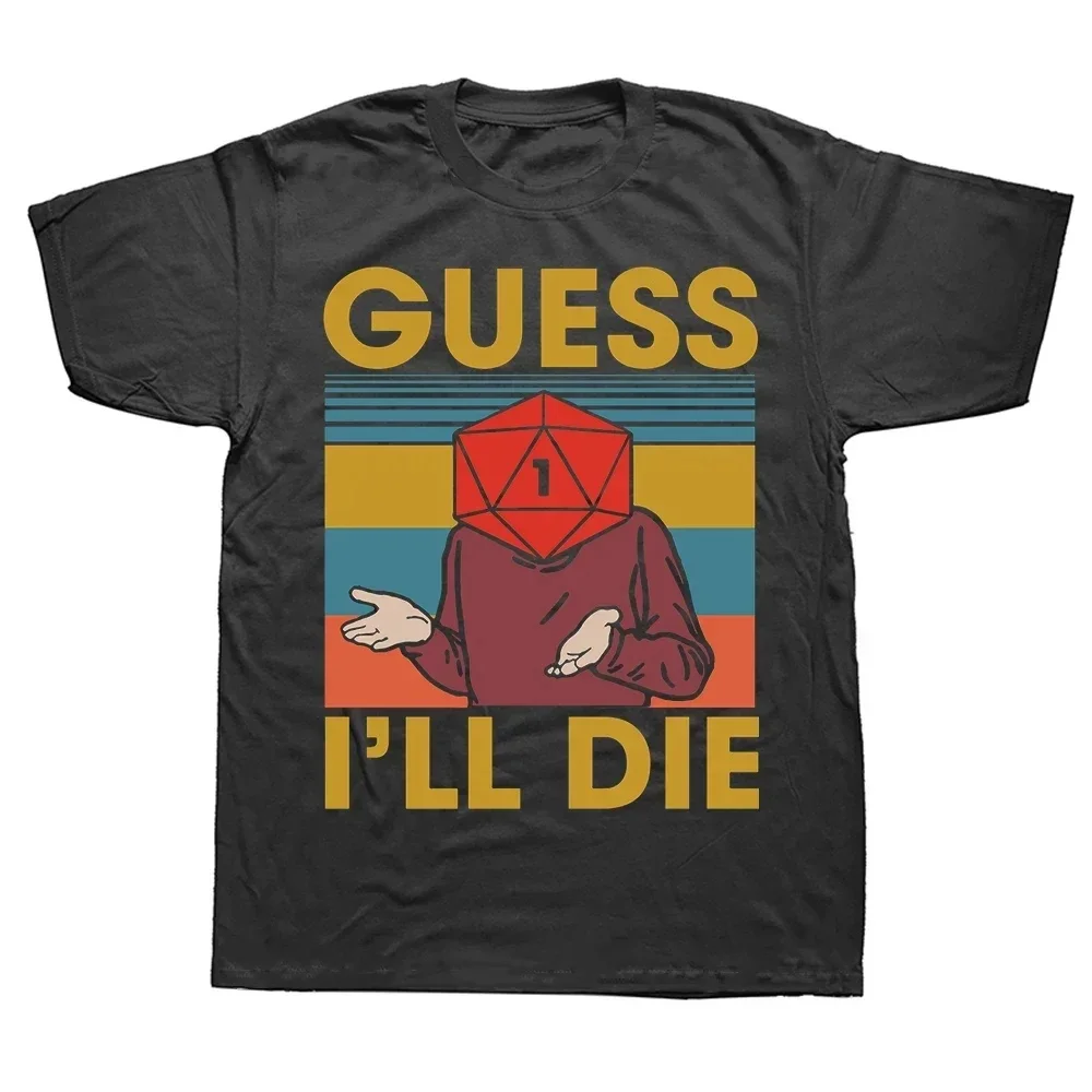 Novelty Dungeon Dragon T Shirts Graphic Streetwear Short Sleeve I Have A Plan D20 Dice Role Playing Game DnD T-shirt Men