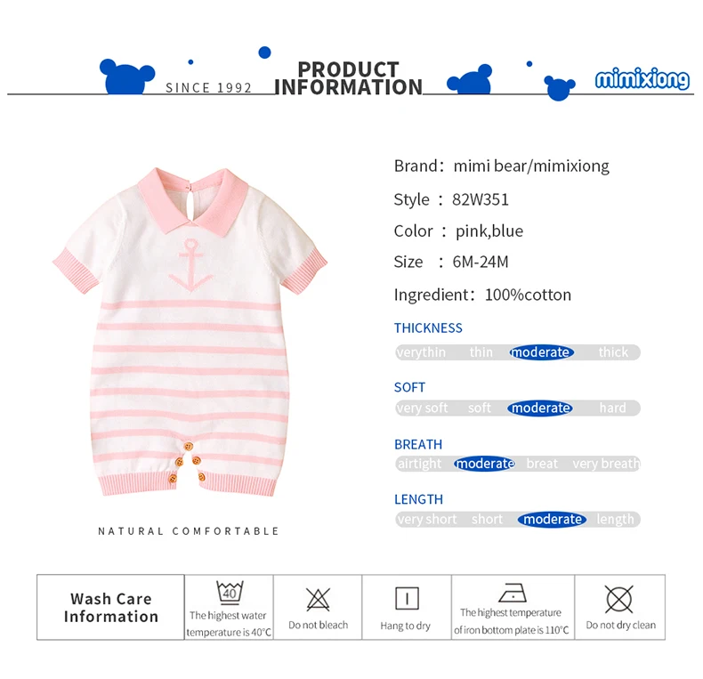 Newborn Baby Rompers Summer Infant Kids Boys Turtle Neck Short Sleeve Sunsuits One Piece Toddler Cotton Sunsuits Child Playsuits
