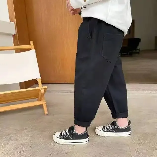 Baby Boys Pants Spring Autumn Cotton Kids Boy Girl Loose Pants Cargo Pants Children's Casual Sports Trousers