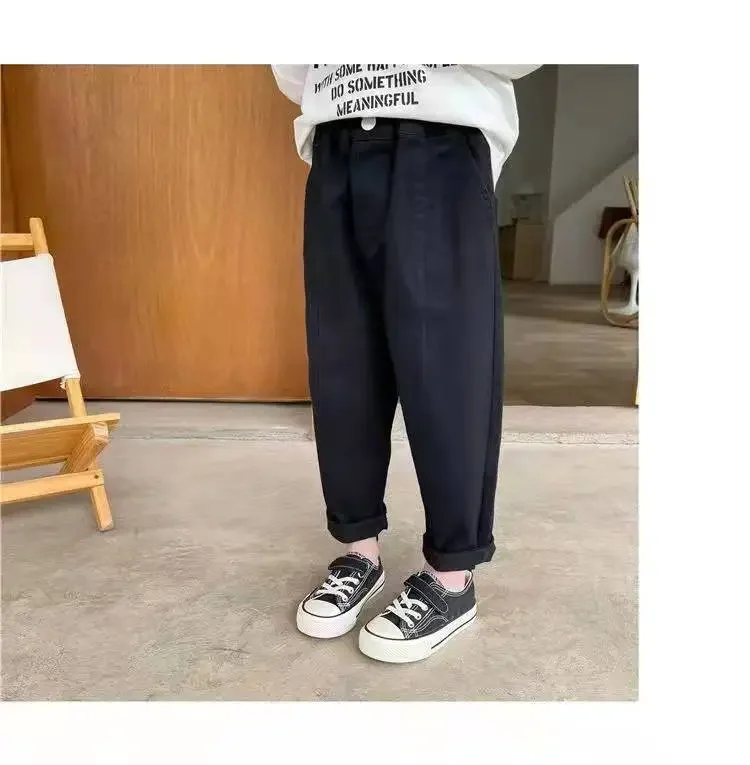 Baby Boys Pants Spring Autumn Cotton Kids Boy Girl Loose Pants Cargo Pants Children's Casual Sports Trousers