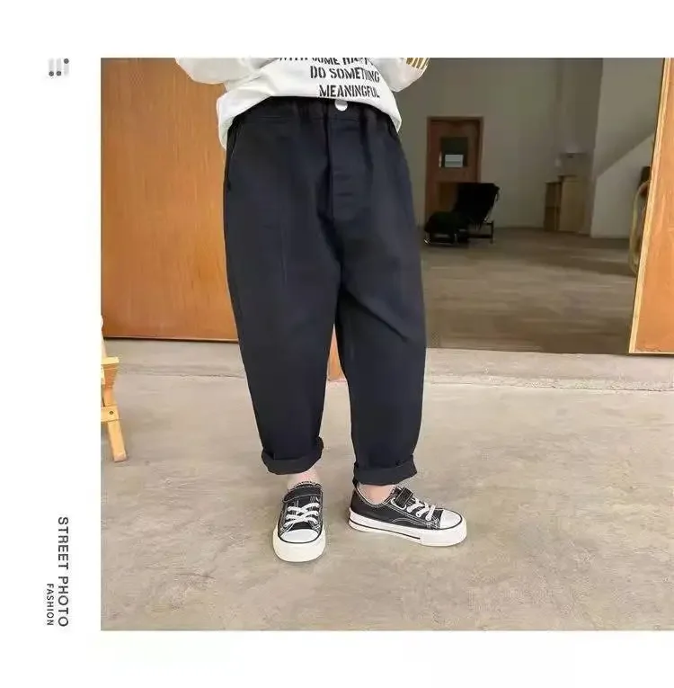 Baby Boys Pants Spring Autumn Cotton Kids Boy Girl Loose Pants Cargo Pants Children's Casual Sports Trousers